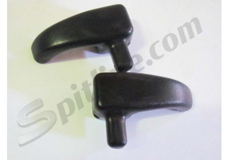 Coppia galletti deflettore in plastica nera Fiat Panda 30/45