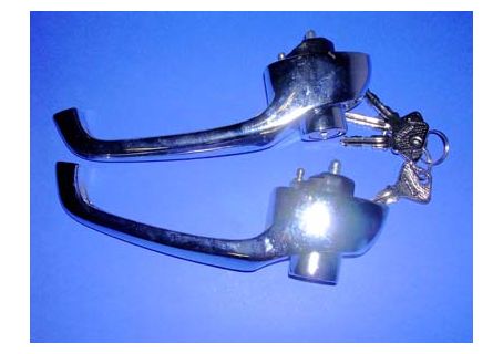 Coppia maniglie esterne porta con chiavi Fiat 500 F/L/R, 616 N3/N4