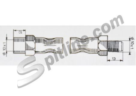 Tubo freno anteriore  mm 310 Alfa Romeo Alfasud (1971-1986)