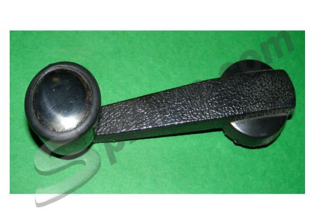 Maniglia alzavetro in plastica nera (pomello nero) Fiat 500L/R, 126, 124, 127, 128, 131, 242