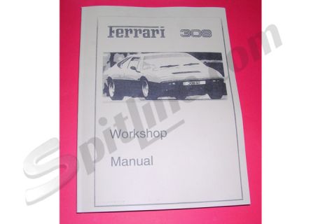 Manuale di officina in fotocopia Ferrari 308 (Inglese)