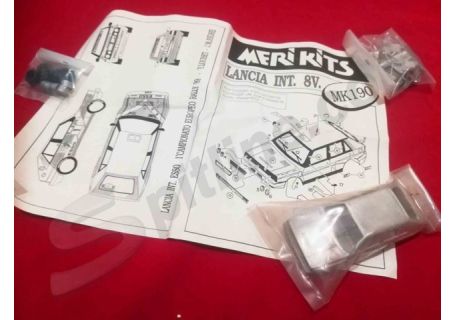 Kit di montaggio automodello 1:43 marca Meri Kits - Lancia Delta Integrale 8V (modello Esso 1° campionato europeo rally 1989)