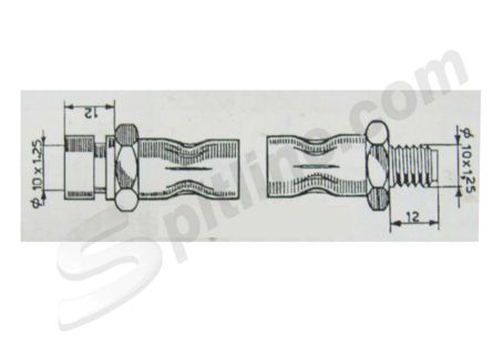 Tubo freno posteriore Fiat 1100D ('60-)
