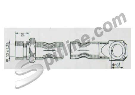 Tubo freno anteriore Fiat 1100 D (1200 dal '60)