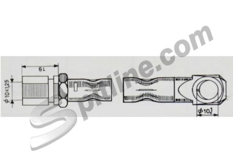 Tubo freno anteriore mm 305 Fiat 127 2^serie 900/1050 fino N 8050132 ('77-'81) - Fiat 128 Berlina/Coupè/Familiare, Panda 650 (141A) - Autobianchi A112 