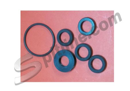 Serie guarnizioni per revisione pompa freno d. 22,22 (tipo BX) Alfa Romeo Alfetta ('72-'86), Giulietta ('77-'86), GTV 2.0/2.5 ('80-'87), Montreal, Alfa 75/90 - Fiat Ritmo 125TC,130TC (per pompa freno tipo 60714480)
