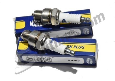 Coppia candele Magneti Marelli CW6N passo corto per Fiat 500 F/L - Autobianchi Bianchina - ecc