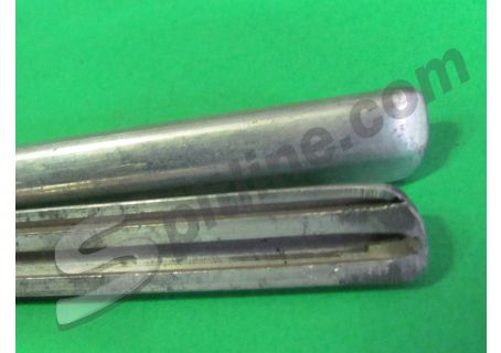Coppia modanature in alluminio (cm.87) porte anteriori Fiat 1100