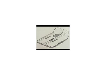Tappeto pavimento interno in moquette nera Fiat 600