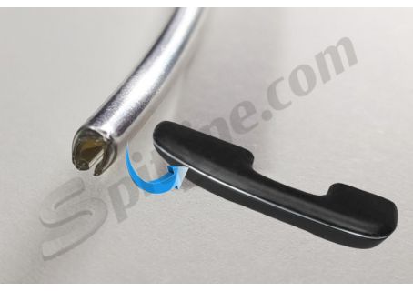 Profilo cromato per bracciolo Alfa Romeo GT Junior 1300/1600, GT 1600 Veloce, GT V. 1750 Bertone 1^ serie