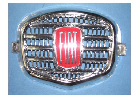 Fregio anteriore in plastica cromata Fiat Nuova 500, 500 Sport, 500 D, 500 Giardiniera (fino al '65)