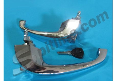 Coppia maniglie porta con cilindretti Lancia Fulvia Coupè, HF, Sport