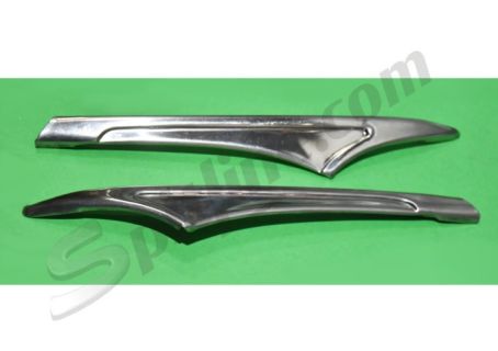 Coppia profili terminali per modanature parafanghi anteriori Fiat 1100/103E ('56-'57)