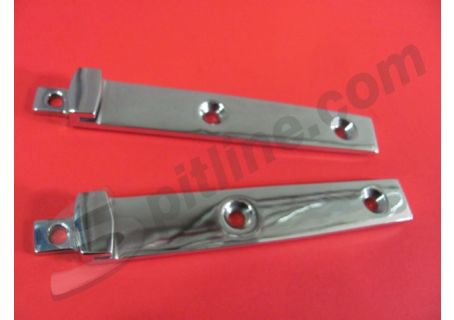 Coppia ganci posteriori cromati fissaggio copri capote Alfa Romeo Duetto Spider ('66-'69)