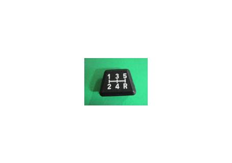 Inserto nero per pomello asta cambio marce Fiat Uno