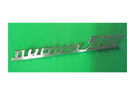 Scritta posteriore Nuova 500 per Fiat Nuova 500 Normale, Nuova 500 Tetto Apribile, 500 Sport, 500D, 500F (fino inizio '69)