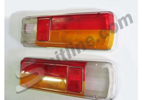 Coppia plastiche fanali posteriori Olsa con catadiottro Alfa Romeo Giulia Super 1600 ('65-'71), Giulia Super 1,3/1,6 ('72-'74), Giulia Nuova Super ('74-'77)