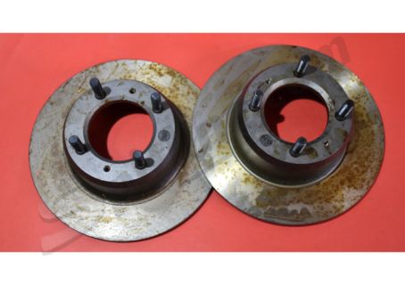 Coppia dischi freno anteriori OPM imp. Ate (filettatura destra e sinistra) Alfa Romeo Giulia 1300, GT Junior 1300, Giulia Super 1600, Duetto Spider 1300 ('68→)