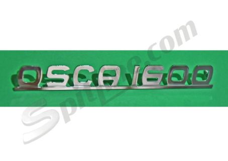 Scritta cromata Osca 1600