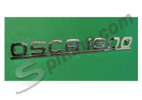 Scritta cromata Osca 1600