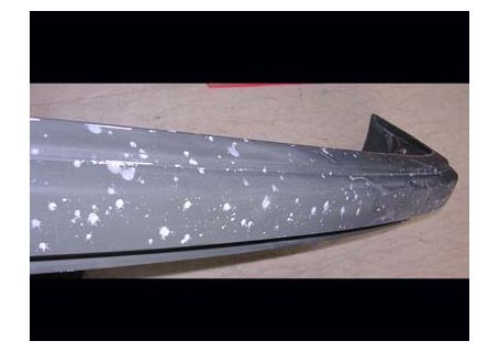 Paraurti posteriore in plastica grigio Fiat 127 Sport - da verniciare