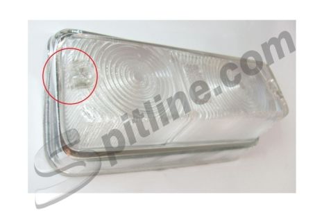 Plastica P/V fanale anteriore sinistro incolore Alfa Romeo 1750 Berlina 2^ serie, 2000 Berlina