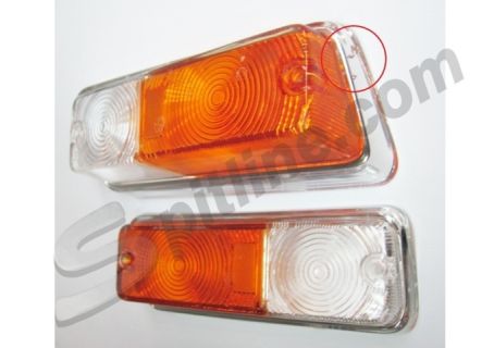Coppia plastiche bicolore P/V fanali anteriori Alfa Romeo 1750 Berlina 2^ serie, 2000 Berlina