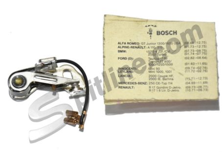 Puntine Bosch 1237013052 per Ford Taunus 17M ('62-'64), Transit TT 800/1000/1250/1500 ('63-'65) - Citroen DS 21 E ('69-'70) - Lancia 2000 Coupè HF/2000 I.E. Berlina ('71-'73) - Alpine/Renault  A110,310 ('73-'75) -'BMW 2002 Turbo ('74-'75)