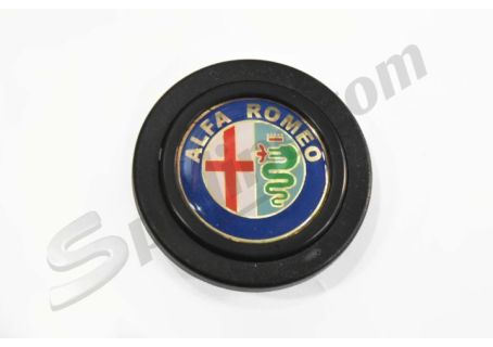 Pulsante clacson per volante Alfa Romeo (scritta dorata)
