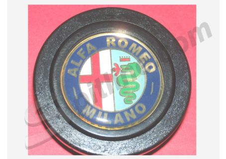 Pulsante clacson per volante Alfa Romeo Milano (scritta dorata)