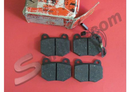 Pastiglie freno anteriori (con segnalatore d'usura) Alfa Romeo 75 2.0 T.S. (05/'85-12/'92), Alfa 90 2.5 i.e. V6 (10/'84-07/'87)