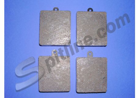 Pastiglie freno anteriori o posteriori Lancia Fulvia Berlina 2C, GT, GTE, Fulvia Coupè ('63-'70), Fulvia HF 1200/1300, Rallye 1,6 HF Fanalone, Fulvia Sport 1^ serie, Flavia 1,5/1,8 ('61-'70), LX 1800 Coupè, 2000LX, Flaminia 2,8, Flaminia GT 2,5