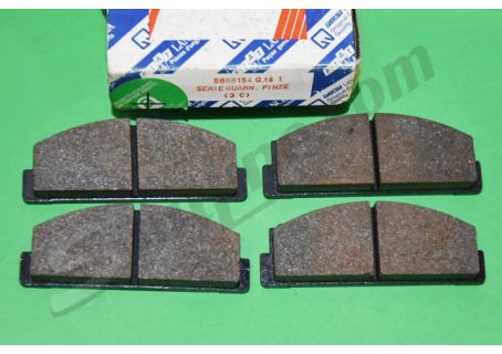 Pastiglie freno anteriori (spess. 17,3) Fiat 124  ('66-'67), 125, 127, 128, 131, 132, Ritmo, X1/9, 900 T/E- Lancia Beta Montecarlo - Autobianchi A111, A112
