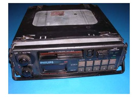 Autoradio FM Philips 668 lettore cassette stereo 4 autoreverse