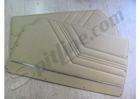 Coppia pannelli porta beige Alfa Romeo GT 1300 Unificato, GT V. 2000 Bertone ('71-'76)