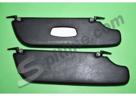 Coppia alette parasole con ganci neri Alfa Romeo Duetto Spider ('70-'82) - Fiat 124 Spider ('66-'78) , Dino Spider