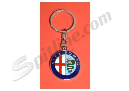 Portachiavi in metallo logo Alfa Romeo