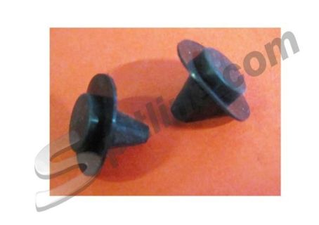 Coppia gommini neri sportello serbatoio benzina Alfa Romeo GT Junior 1300/1600, GTA, GT V. 1750/2000 Bertone ('65-'76), 1750/2000 Berlina