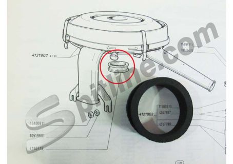 Guarnizione collegamento filtro aria Fiat 850