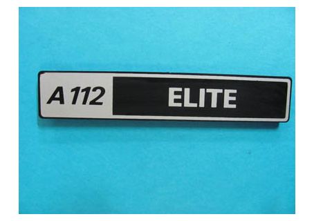 Scritta posteriore destra A112 Elite per Autobianchi mod. 1980