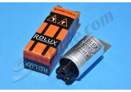 Relè intermittenza frecce con staffetta Rolux 12V 43W - 3 attacchi a spina