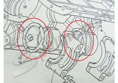 Serie anelli di spallamento albero motore Lancia Fulvia - Misura Standard