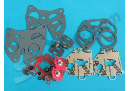 Kit guarnizioni per revisione coppia carburatori Solex C32 PHH per Lancia Fulvia 2C, Coupè 1200