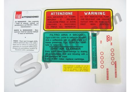 Kit adesivi Fiat 500 D