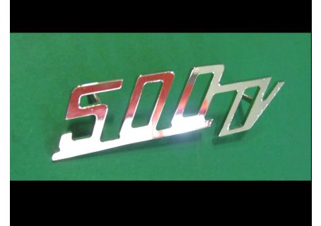 Scritta 500TV per cofano motore Fiat 500 TV Giannini
