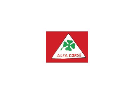 Stemma in metallo Alfa Romeo squadra corse (da applicare con adesivo)