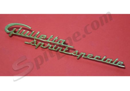 Scritta dorata mm 160 "Giulietta sprint speciale" per Alfa Romeo