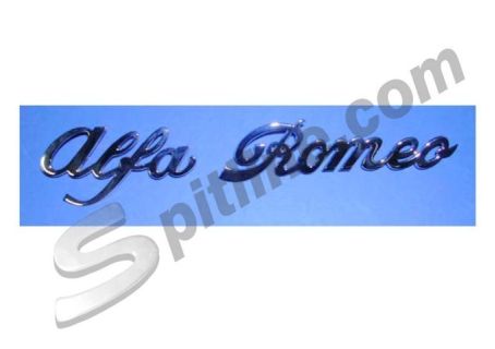 Scritta posteriore cromata in due pezzi Alfa Romeo Giulia ('69-'72)