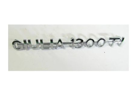 Scritta cromata GIULIA 1300 TI mm.195 per Alfa Romeo