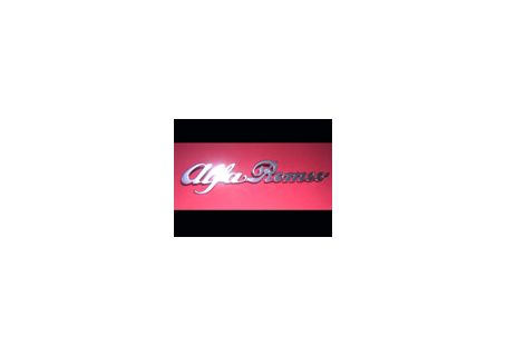 Scritta in alluminio lucido Alfa Romeo mm.170 Alfa 145-146 ecc.